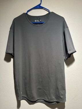 Men's BYLT Crewneck T-Shirt in Charcoal Gray